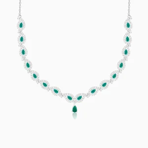 Silver Mango Leaf Necklace